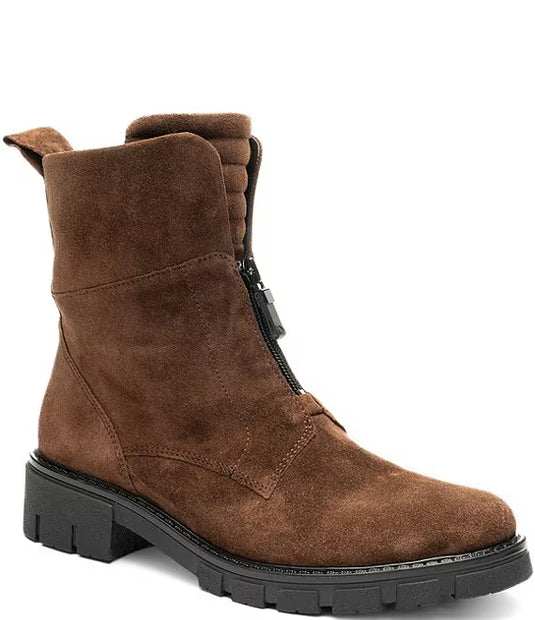 Ara Women's Deon| Dover Lug Sole Front & Inside Zip Boot Brown Ara Women's Deon| Dover Lug Sole Front & Inside Zip Boot Brown