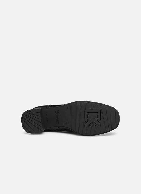 DORKING BY FLUCHOS IKIA WOMENS HEELED ANKLE BOOT BLACK DORKING BY FLUCHOS IKIA WOMENS HEELED ANKLE BOOT BLACK