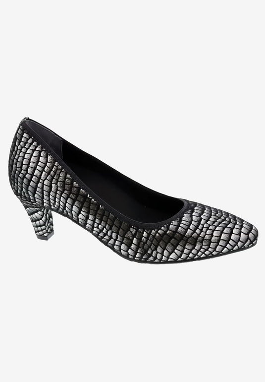 ros hommerson Women's Karat silver Croc ros hommerson Women's Karat silver Croc
