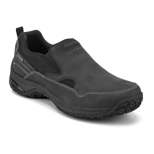 Dunham Men's Cloud Plus Waterproof Slip-On Shoe Black leather Dunham Men's Cloud Plus Waterproof Slip-On Shoe Black leather