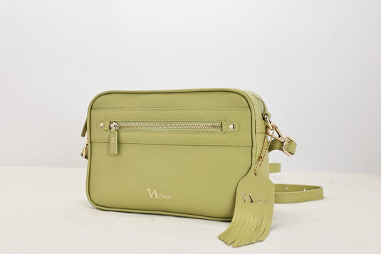 VA Smith Gabby Leather Cross Body Bag Green VA Smith Gabby Leather Cross Body Bag Green