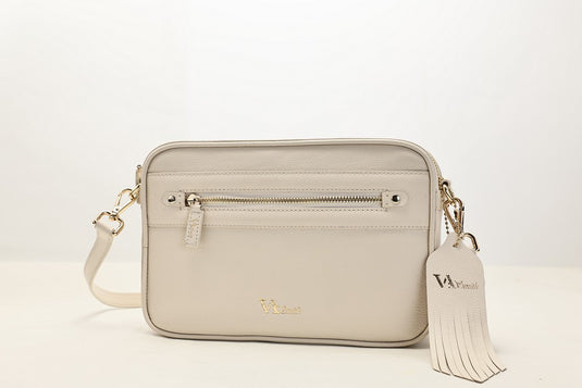 VA Smith Gabby Leather Cross Body Bag Off-White VA Smith Gabby Leather Cross Body Bag Off-White