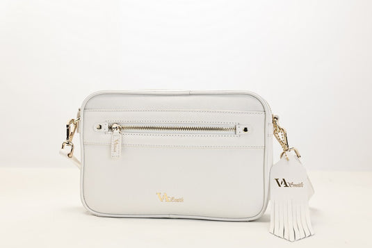 VA Smith Gabby Leather Cross Body Bag White VA Smith Gabby Leather Cross Body Bag White