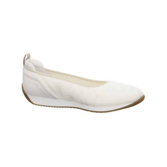 Ara Women's Perth Sport Ballet Cream White Ara Women's Perth Sport Ballet Cream White