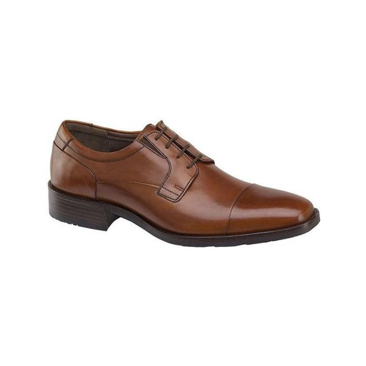 Johnston & Murphy Men's Lancaster Dress Cap Toe Oxfords Tan Johnston & Murphy Men's Lancaster Dress Cap Toe Oxfords Tan