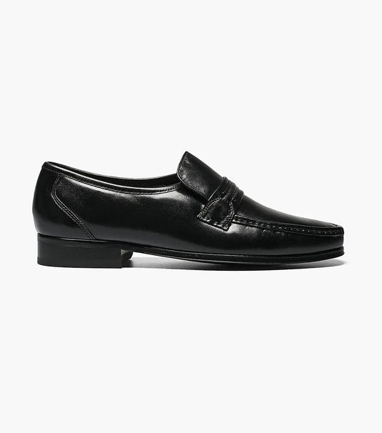Florsheim Men's Como Moc Toe Strap Loafer Black Florsheim Men's Como Moc Toe Strap Loafer Black