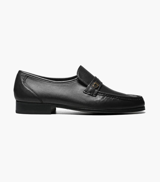 Florsheim Men's Como Imperial Moc Toe Bit Loafer Black