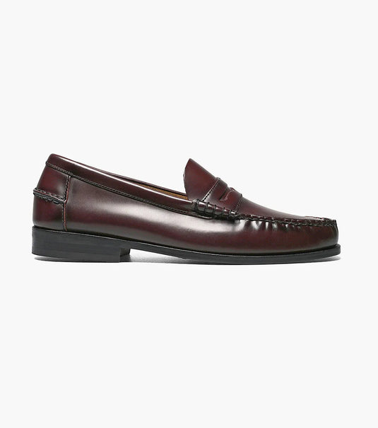 Florsheim Men's Berkley Moc Toe Penny Loafer Burgundy