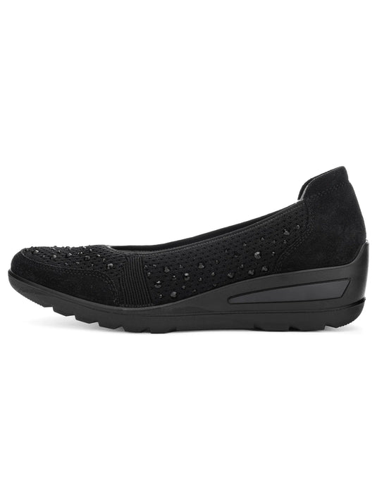 Ara Women's Zurich Court Shoes Black Sparkle Ara Women's Zurich Court Shoes Black Sparkle
