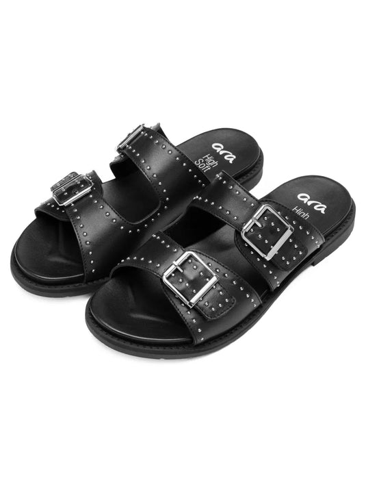 Ara Women's Elm | Elba Slide Sandal Black Ara Women's Elm | Elba Slide Sandal Black