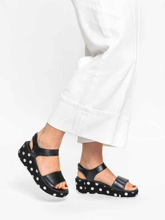 Ara Women's Rimini 12-51502 Wedge Sandal Black Ara Women's Rimini 12-51502 Wedge Sandal Black