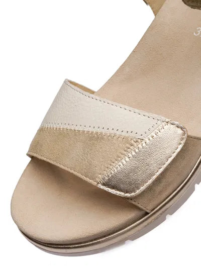 Ara Women's Cambridge 12-26504 Sandal Sand with Platinum metallic Ara Women's Cambridge 12-26504 Sandal Sand with Platinum metallic