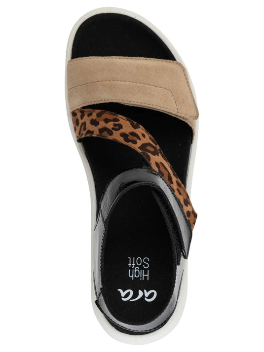 Ara Women's Marina Triple Adjustable Sandal - Beige multi Ara Women's Marina Triple Adjustable Sandal - Beige multi
