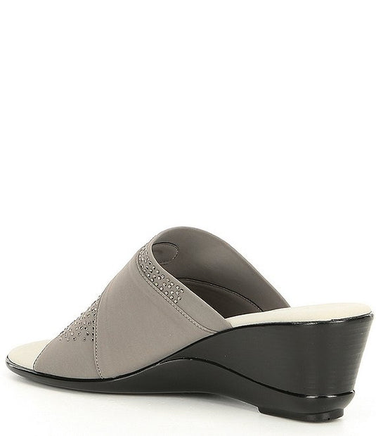 Onex Women's Shadow Embellished Wedge Slide Grey
