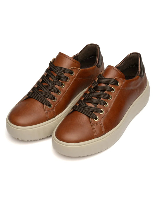 Ara Women's Mikky Platform Sneaker Cognac Mocca Ara Women's Mikky Platform Sneaker Cognac Mocca