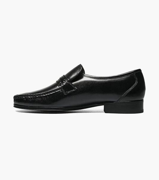 Florsheim Men's Como Moc Toe Strap Loafer Black Florsheim Men's Como Moc Toe Strap Loafer Black