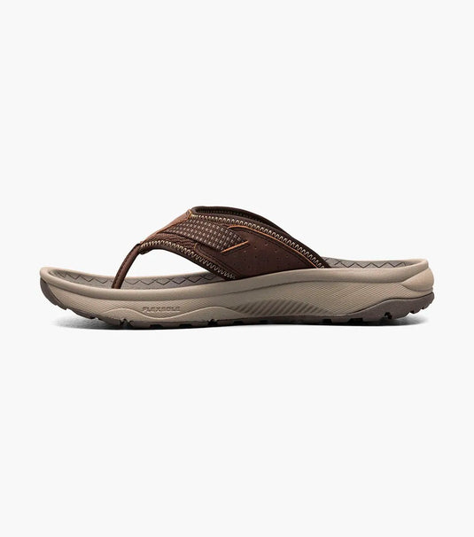 Florsheim Men's Sandal Tread lite Thong Sandal Brown