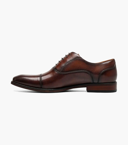 Florsheim Men's Sorrento Lux Cap Toe Balmoral Oxford Brown