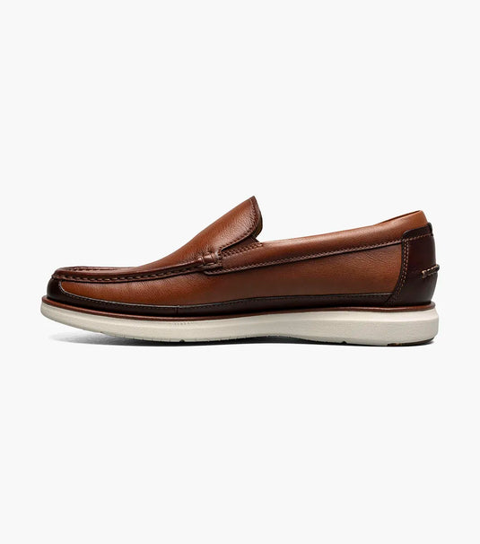 Florsheim Men's Tropics Moc Toe Venetian Slip On Cognac Multi