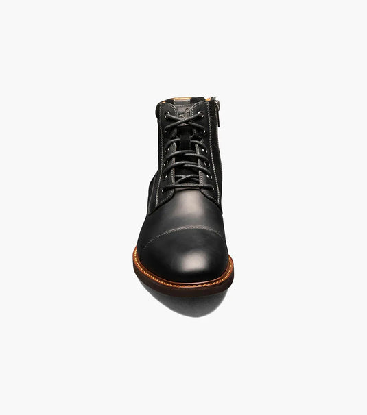 Florsheim Men's Lodge Cap Toe Lace Boot Black Florsheim Men's Lodge Cap Toe Lace Boot Black