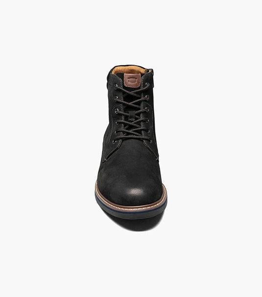Florsheim Men's Norwalk Plain Toe Lace Up Boot Black Nubuck - Free Socks Florsheim Men's Norwalk Plain Toe Lace Up Boot Black Nubuck - Free Socks
