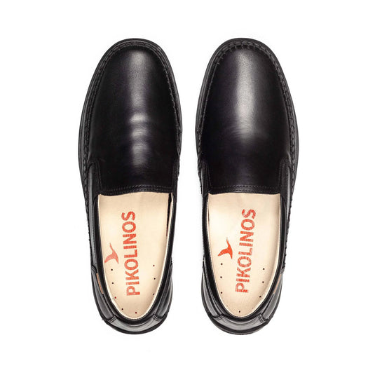 Pikolinos Men's MARBELLA Elastic closure moccasins Black Pikolinos Men's MARBELLA Elastic closure moccasins Black
