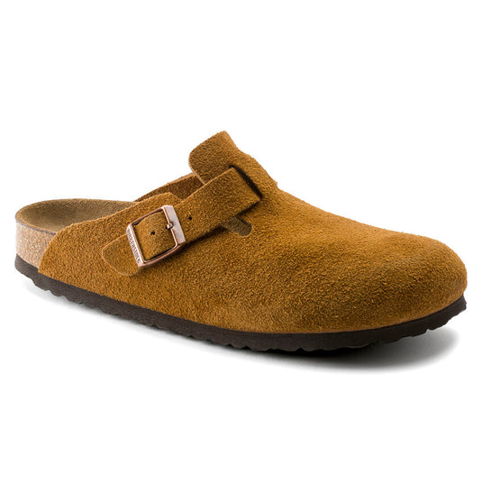 Birkenstock Sandals Boston Mink Suede Leather Birkenstock Sandals Boston Mink Suede Leather
