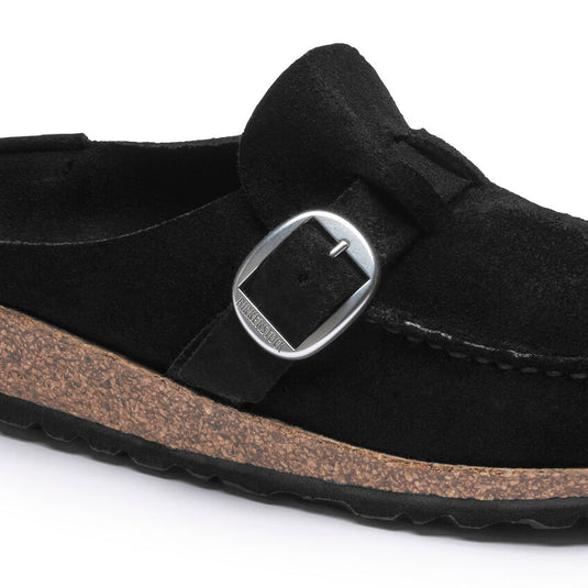 Birkenstock Women's Buckley Black Suede Leather Birkenstock Women's Buckley Black Suede Leather