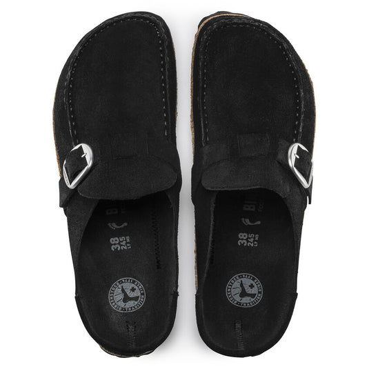 Birkenstock Women's Buckley Black Suede Leather Birkenstock Women's Buckley Black Suede Leather