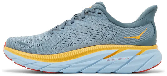 Hoka One One Men's Clifton 8 Sneaker Goblin Blue/Mountain Spring