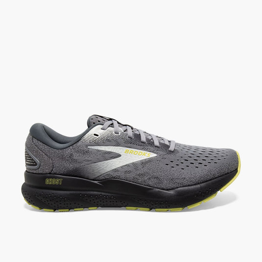 Brooks Men's Ghost 16 Sneaker Primer/Grey/Lime Brooks Men's Ghost 16 Sneaker Primer/Grey/Lime