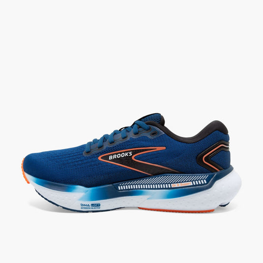 Brooks Men's Glycerin GTS 21 Sneaker Blue Opal/Black/Nasturtium