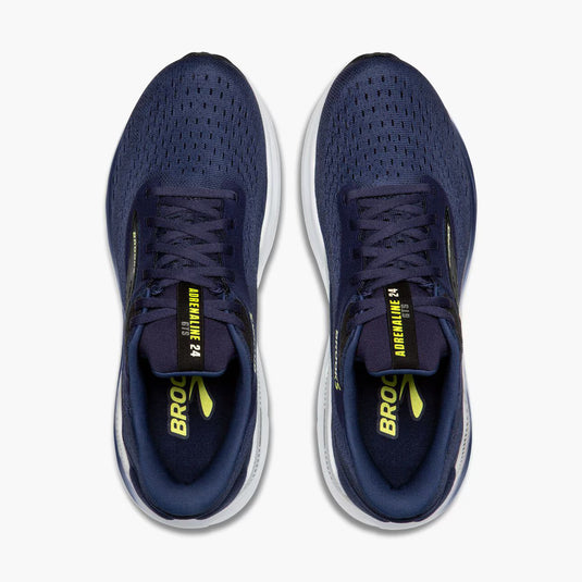 Brooks Men's Adrenaline GTS 24 Sneaker Peacoat/Black/Sharp Green Brooks Men's Adrenaline GTS 24 Sneaker Peacoat/Black/Sharp Green