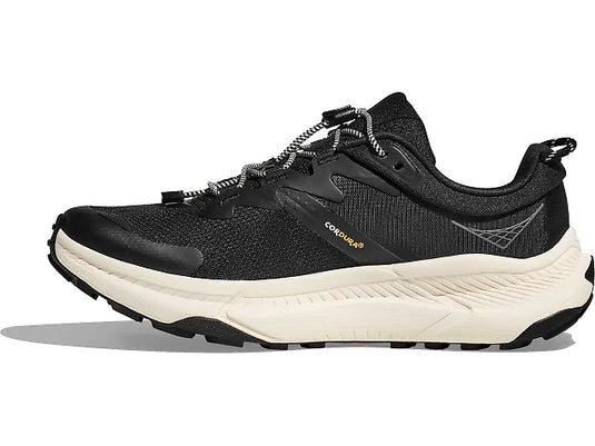 Hoka One One Mens Transport Trail Sneaker Black/ Alabaster Hoka One One Mens Transport Trail Sneaker Black/ Alabaster