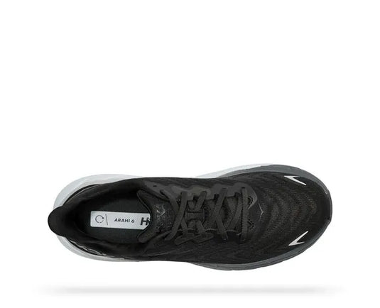 Hoka One One Womens Arahi 6 Black / White - BWHT Hoka One One Womens Arahi 6 Black / White - BWHT