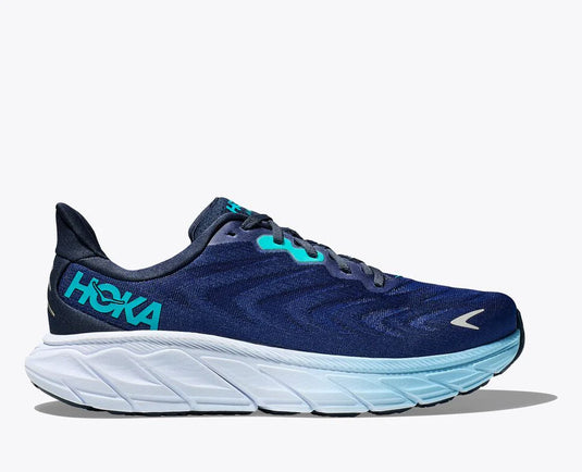 HOKA One One Men's Arahi 6 Sneaker Outer Space/ Bellwether HOKA One One Men's Arahi 6 Sneaker Outer Space/ Bellwether