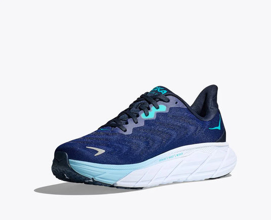 HOKA One One Men's Arahi 6 Sneaker Outer Space/ Bellwether