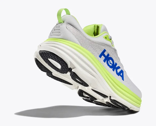Hoka One One Men's Bondi 8 Sneakers Stardust/Lettuce Hoka One One Men's Bondi 8 Sneakers Stardust/Lettuce
