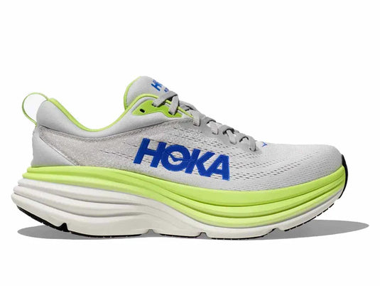 Hoka One One Men's Bondi 8 Sneakers Stardust/Lettuce Hoka One One Men's Bondi 8 Sneakers Stardust/Lettuce