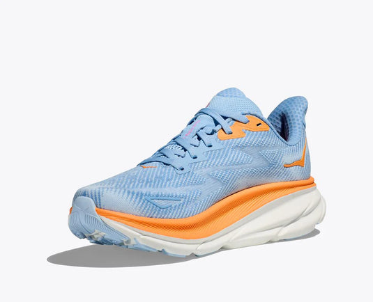 Hoka One One Women's Clifton 9 Sneaker Airy Blue/ Ice Water Hoka One One Women's Clifton 9 Sneaker Airy Blue/ Ice Water
