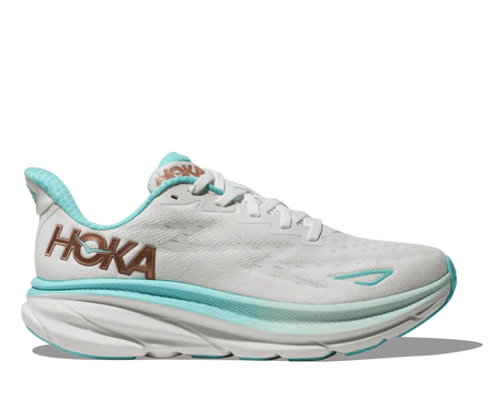 Hoka One One Women's Clifton 9 Sneaker FROST/ROSE GOLD Hoka One One Women's Clifton 9 Sneaker FROST/ROSE GOLD