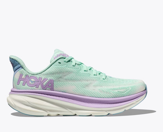Hoka One One Women's Clifton 9 Sneaker Sunlit Ocean / Lilac Mist Hoka One One Women's Clifton 9 Sneaker Sunlit Ocean / Lilac Mist