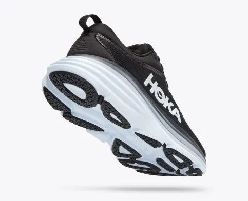 Hoka One One Women's Bondi 8 Sneaker Black/White Hoka One One Women's Bondi 8 Sneaker Black/White