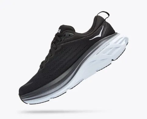 Hoka One One Women's Bondi 8 Sneaker Black/White Hoka One One Women's Bondi 8 Sneaker Black/White