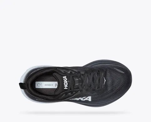 Hoka One One Women's Bondi 8 Sneaker Black/White Hoka One One Women's Bondi 8 Sneaker Black/White