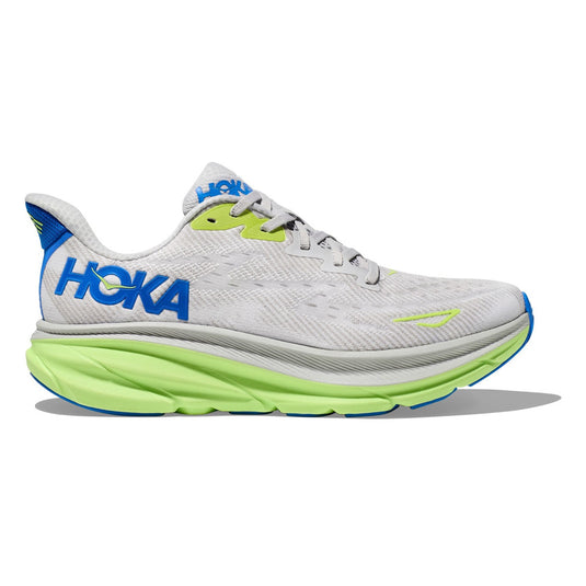 Hoka One One Men's Clifton 9 Sneaker Stardust/ Cobalt Hoka One One Men's Clifton 9 Sneaker Stardust/ Cobalt