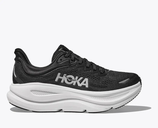 Hoka One One Men's Bondi 9 Sneakers Black / White Hoka One One Men's Bondi 9 Sneakers Black / White