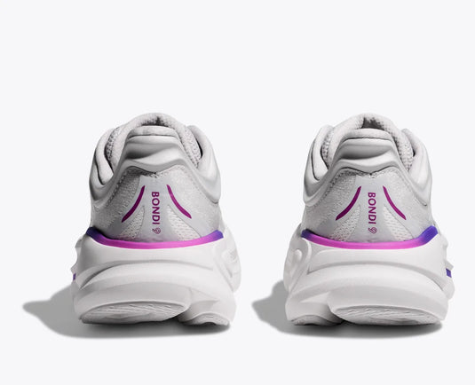 Hoka One One Women's Bondi 9 Sneakers Cosmic Grey / White