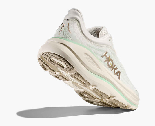 Hoka One One Women's Bondi 9 Sneaker Truffle Salt / Sea Glass Hoka One One Women's Bondi 9 Sneaker Truffle Salt / Sea Glass