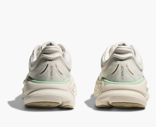 Hoka One One Women's Bondi 9 Sneaker Truffle Salt / Sea Glass Hoka One One Women's Bondi 9 Sneaker Truffle Salt / Sea Glass